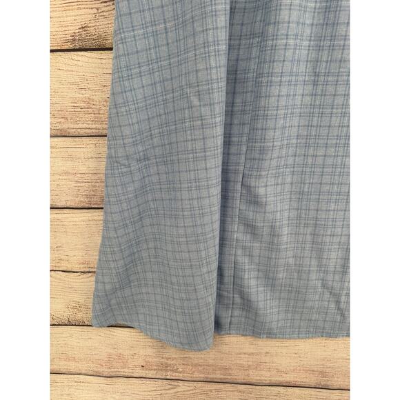 Scarlet Darkness Dorthy Off Shoulder Dress Womens XL Blue White Plaid - Picture 6 of 9